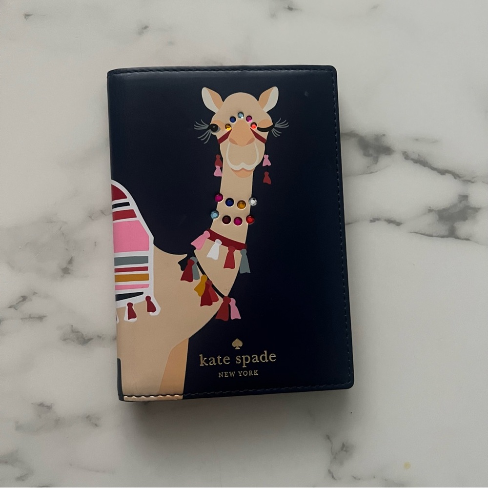 Kate Spade camel passport holder